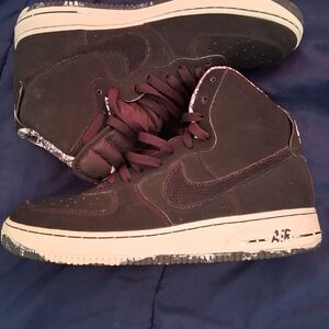 Nike Black and White High-Top Sneakers